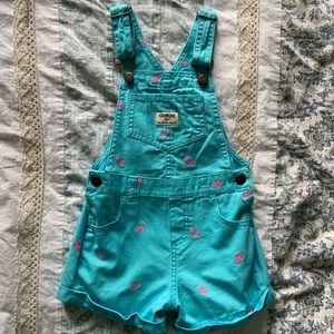 Oshkosh Pineapple Shortall Overalls